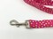 Pink And Green Polka Dot Dog Leash, 4 Or 5 Foot Swivel Hook Pet Lead product 5